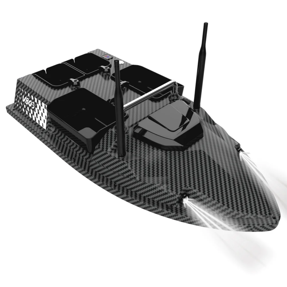 Flytec V803 Pro Eingebautes Sonar-Fischfinder-GPS-Köderboot 24000 mAh RC-Angelköderboot mit zwei Akkus 4 Angelpunkte 3 kg maximale Belastung – Detail 23