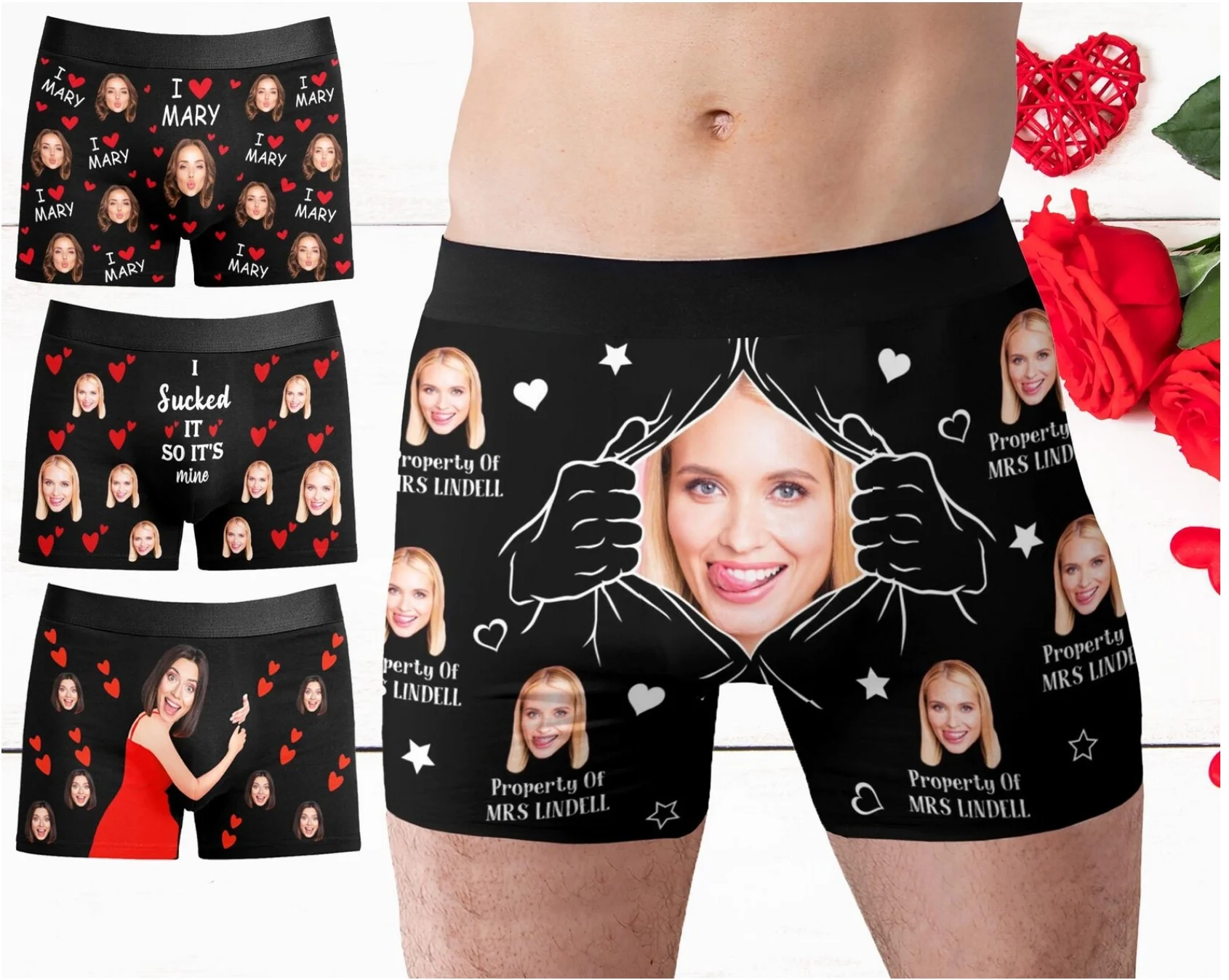 custom face boxers,Personalized Men Underwear with Face,Personalized Anniversary Valentine's Day Gift for Him Husband,Face on Bo