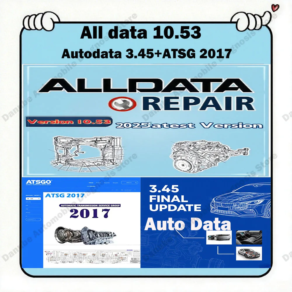 

Alldata 10.53 + Autodata 3.45 Virtual System Tools+ ATSG 2017 Automatic Transmission Maintenance Unit Failure Detection Software