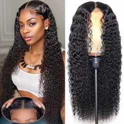 Water Wave Lace Front Wig Glueless Wig Human Hair Curly Wigs 4x4 5x5 Closure Wig 200 Density Wigs For Women Cheap Wigs