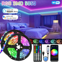 1-30M Led Strip Lights Bluetooth APP Control RGB LED Lights for TV USB 5V WIFI Led Tape for TV Backlight Room Party Decoration