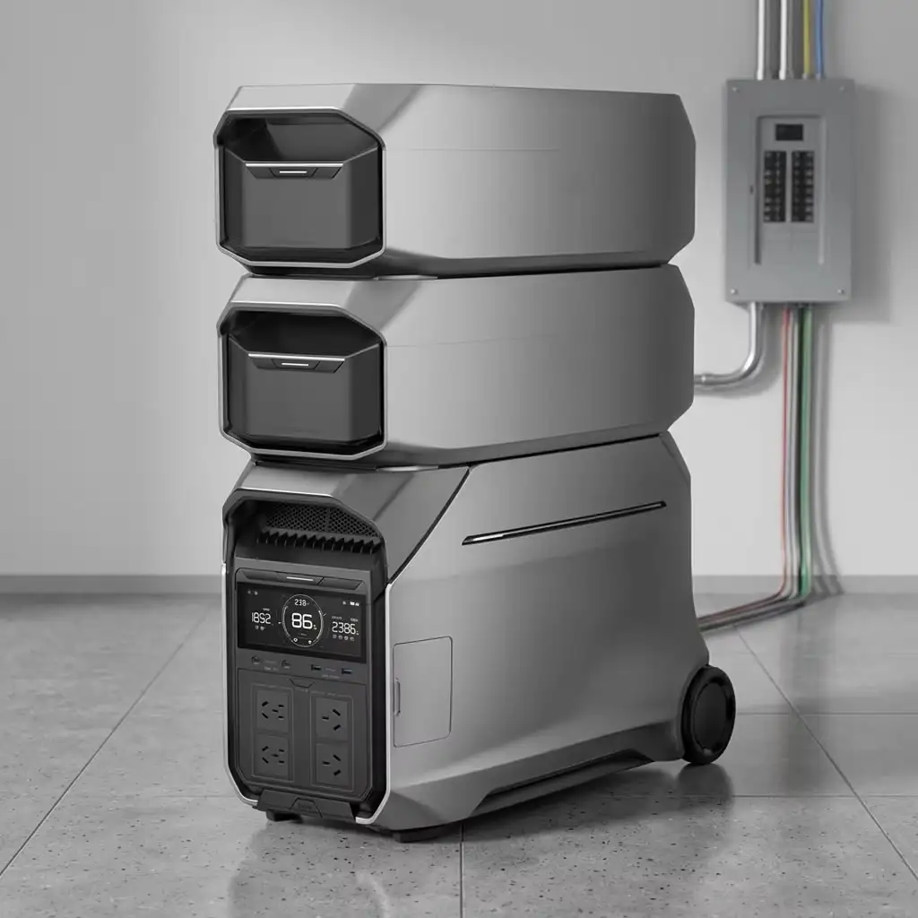 BUY 2 GET 1 FREE DELTA PRO 3 4000W Stackable Portable Power Station UPS Solar Generator Pure Sine Wave LiFePO4 CAN Home Hybrid Grid Backup Energy