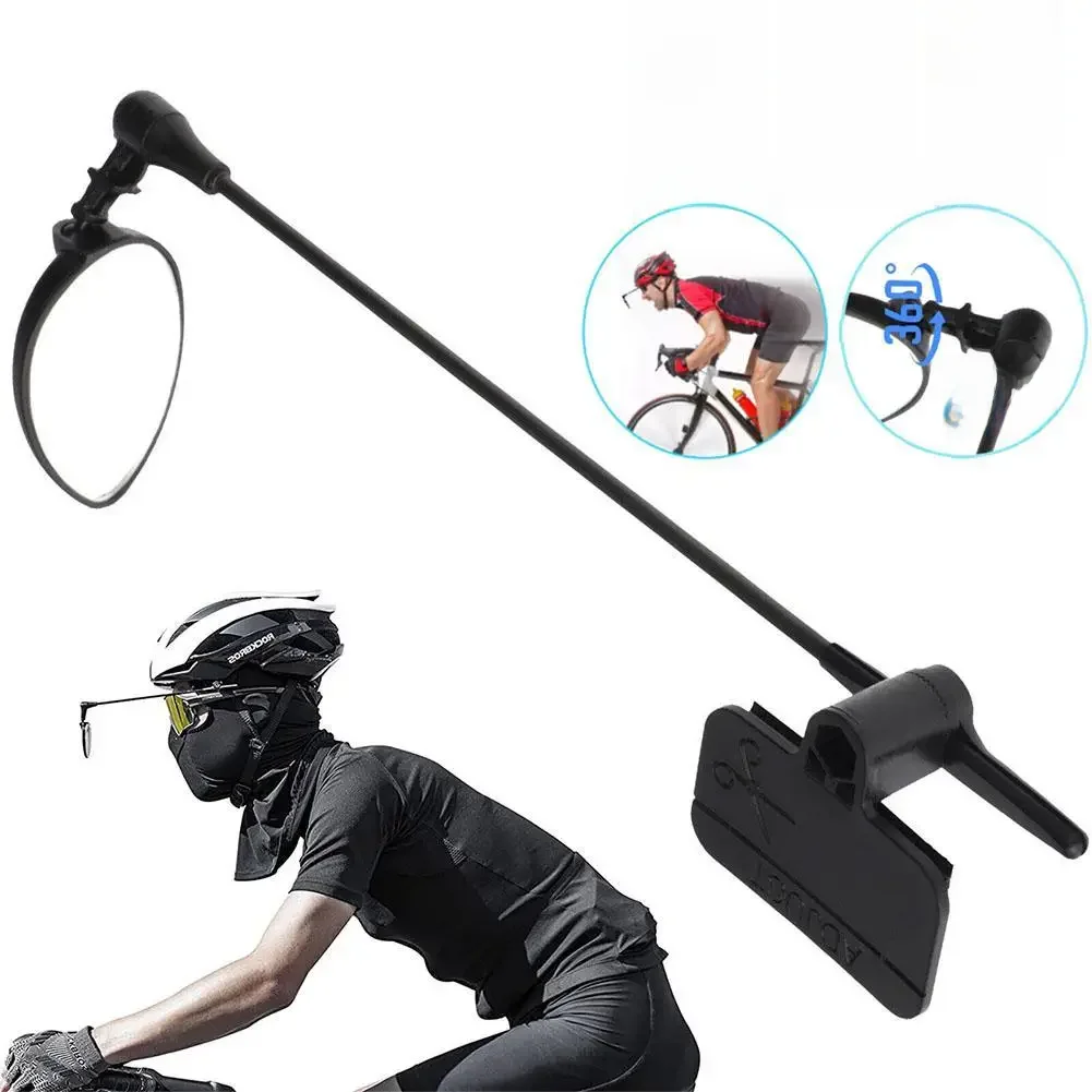 AliExpress Bike Helmet Rearview Mirror 360 Degree Adjustable Wide Angle Lightweight Bike Riding Mirror Bicycle