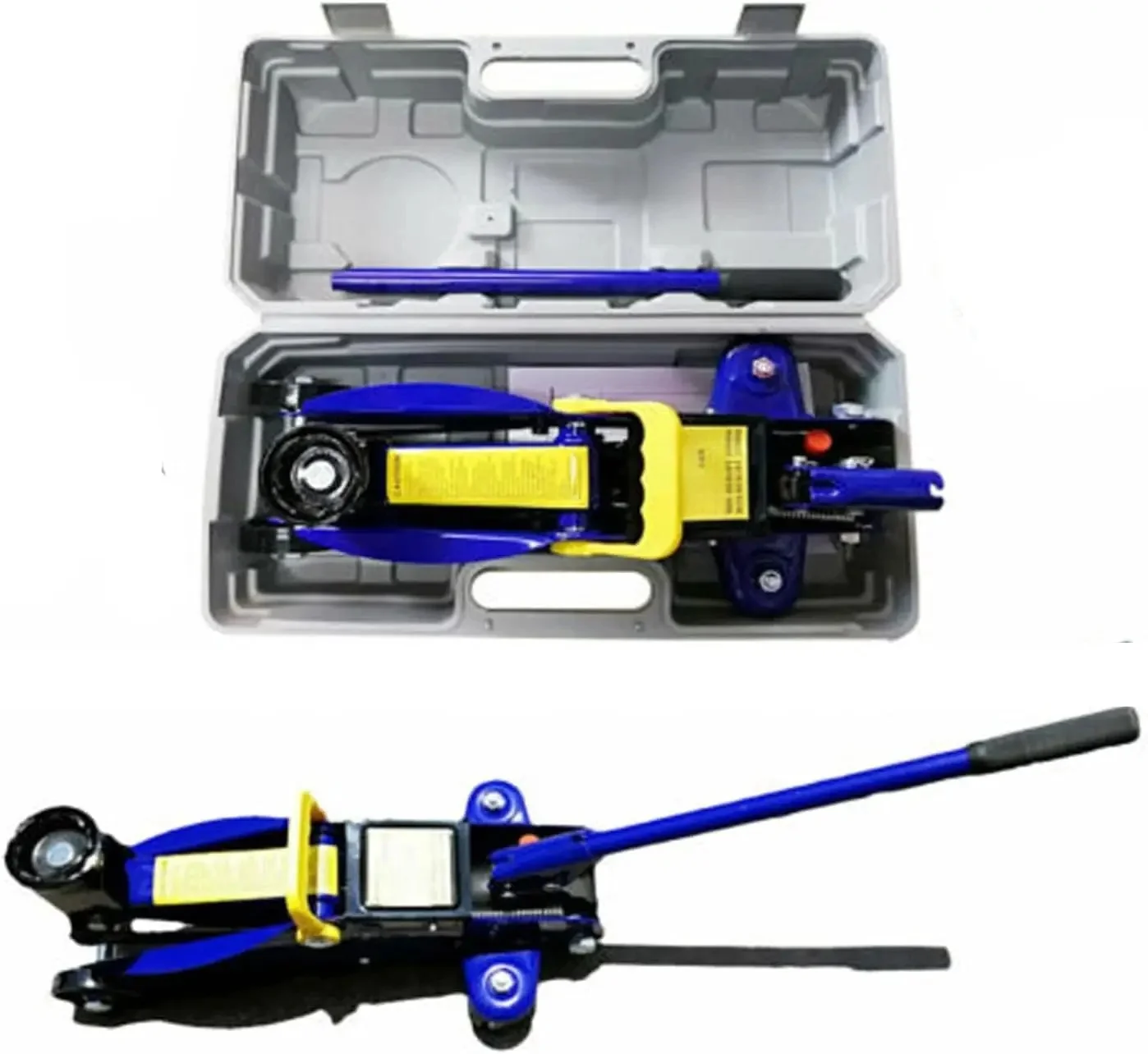 DayPlus hydraulische trolley vloerkrik, zwaar uitgevoerd, 2 ton laag profiel, hijsen voor auto, bestelwagen, garage, bandenreparatie, wisselband noodgeval - afbeelding 2