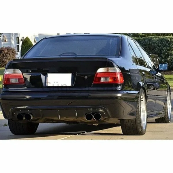 Car Rear Bumper Lip Diffuser Spoiler Rear Side Splitters Flaps For BMW E39 5 Series Flaps Protector Chassis Spoiler Bodykit