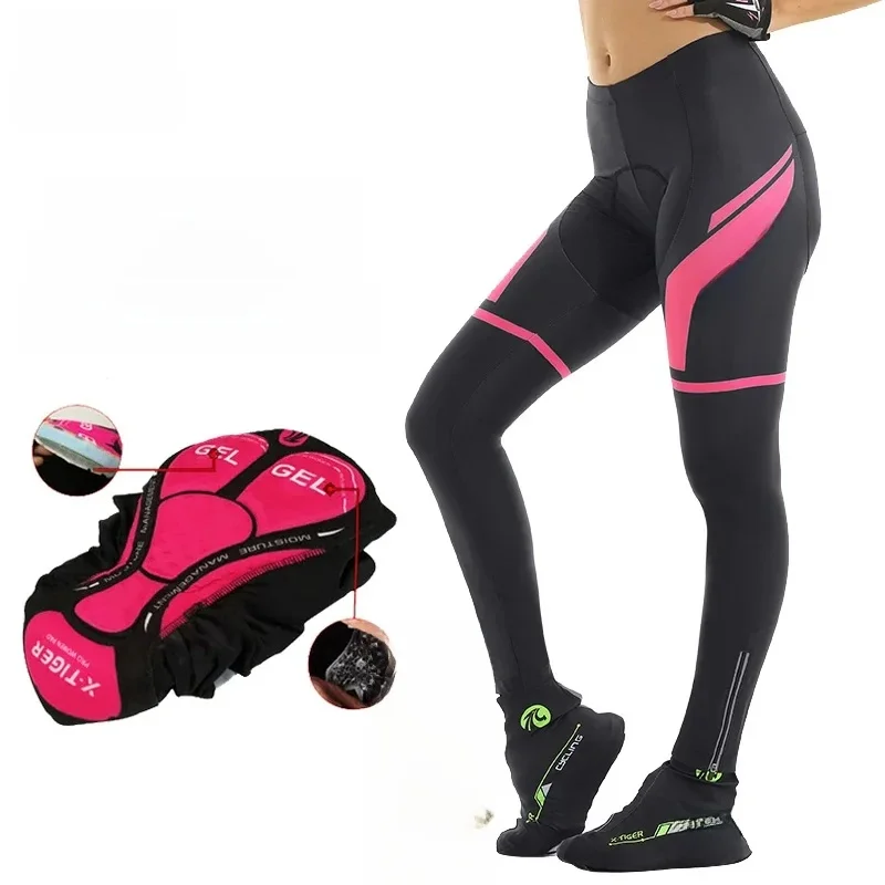 AliExpress X-TIGER X-Tiger Pro Women's Shockproof Cycling Pants Winter Warm MTB Mountain Bicycle Cycling Tights Ciclismo Pantalones