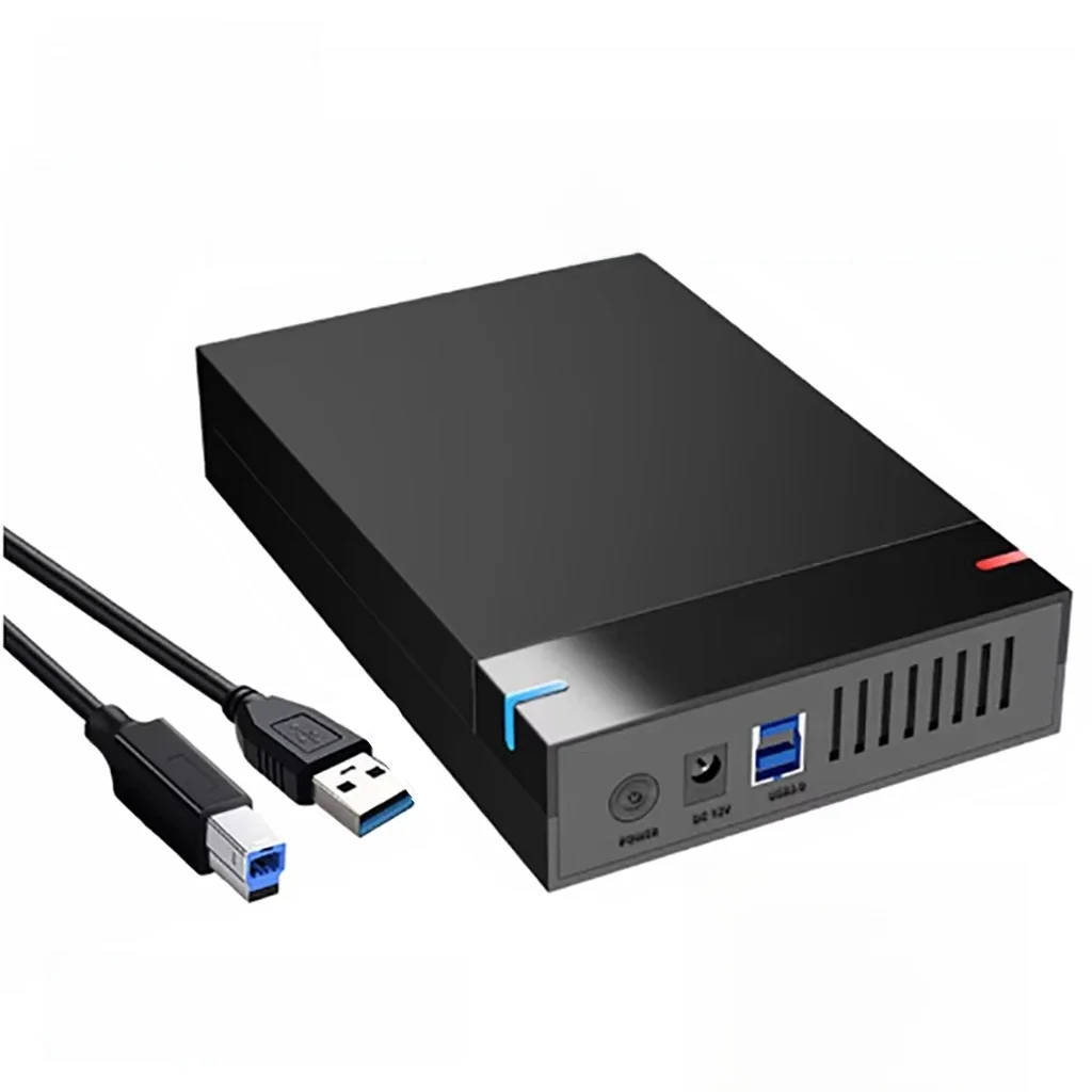 Obudowa na dysk twardy 3,5 cala USB 3.0 do SATA Zewnętrzny czytnik dysków twardych Obsługa dysków twardych 10 TB Obudowa na dysk twardy Szybki adapter do laptopa PC — zdjęcie 2