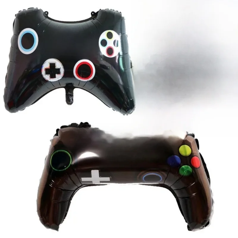 Contrôleur de jeu vidéo, décoration de fête, joyeux anniversaire, ballons de manette de jeu, célébrité d'internet, Gamer vidéo, fournitures de fête pour garçons