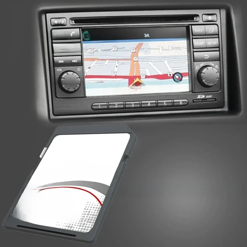 Dla Nissan Qashqai 2009-2013 Sat Connect1 V12 16 GB Mapa SD Karta pamięci nawigacji — zdjęcie 2