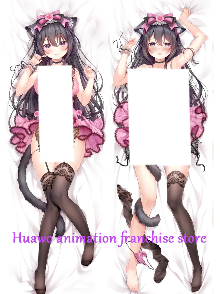 

Anime Dakimakura Pillow Cat Ears 2-Side Print Pillowcase Hugging Body Cushion Cover Otaku Waifuristmas Decoration 2023