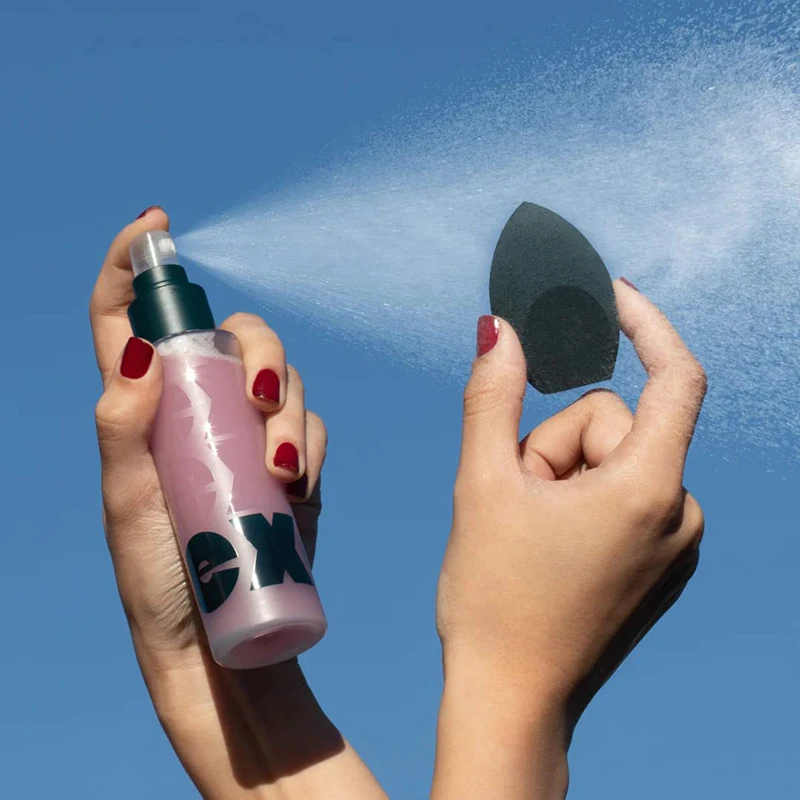 Raketvormige make-upspons - Latexvrije schoonheidsblender voor nat/droog gebruik, traanvormig ontwerp voor vlekkeloze toepassing