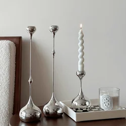 European style metal candle holder set, suitable for romantic dinner, perfect wedding decorations, home decoration accessories