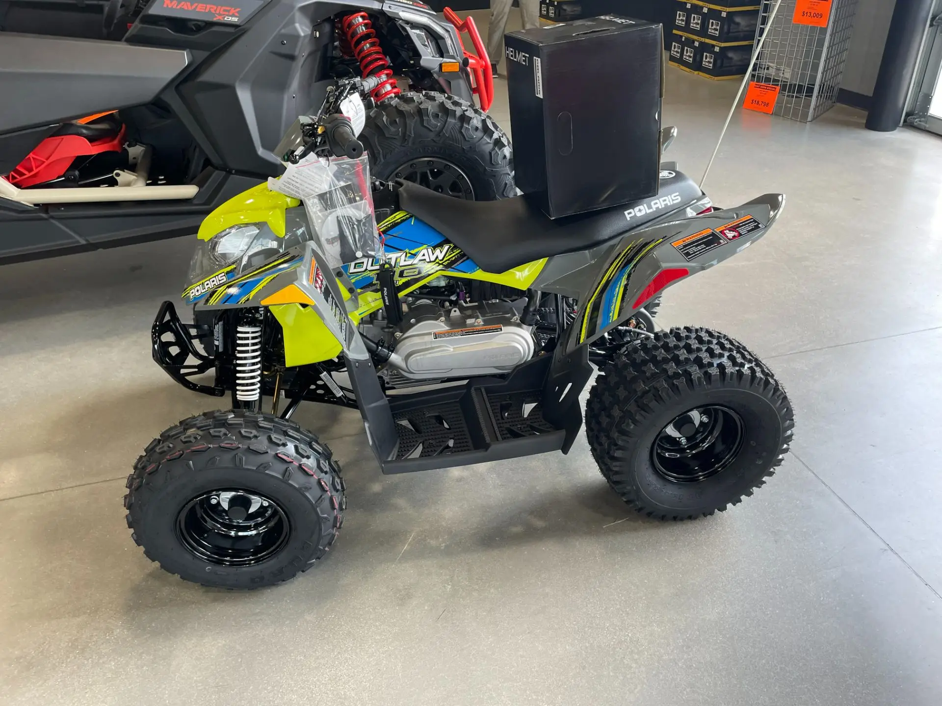 Brandnew 2023 polaris outlaw 110 EFI ATVS