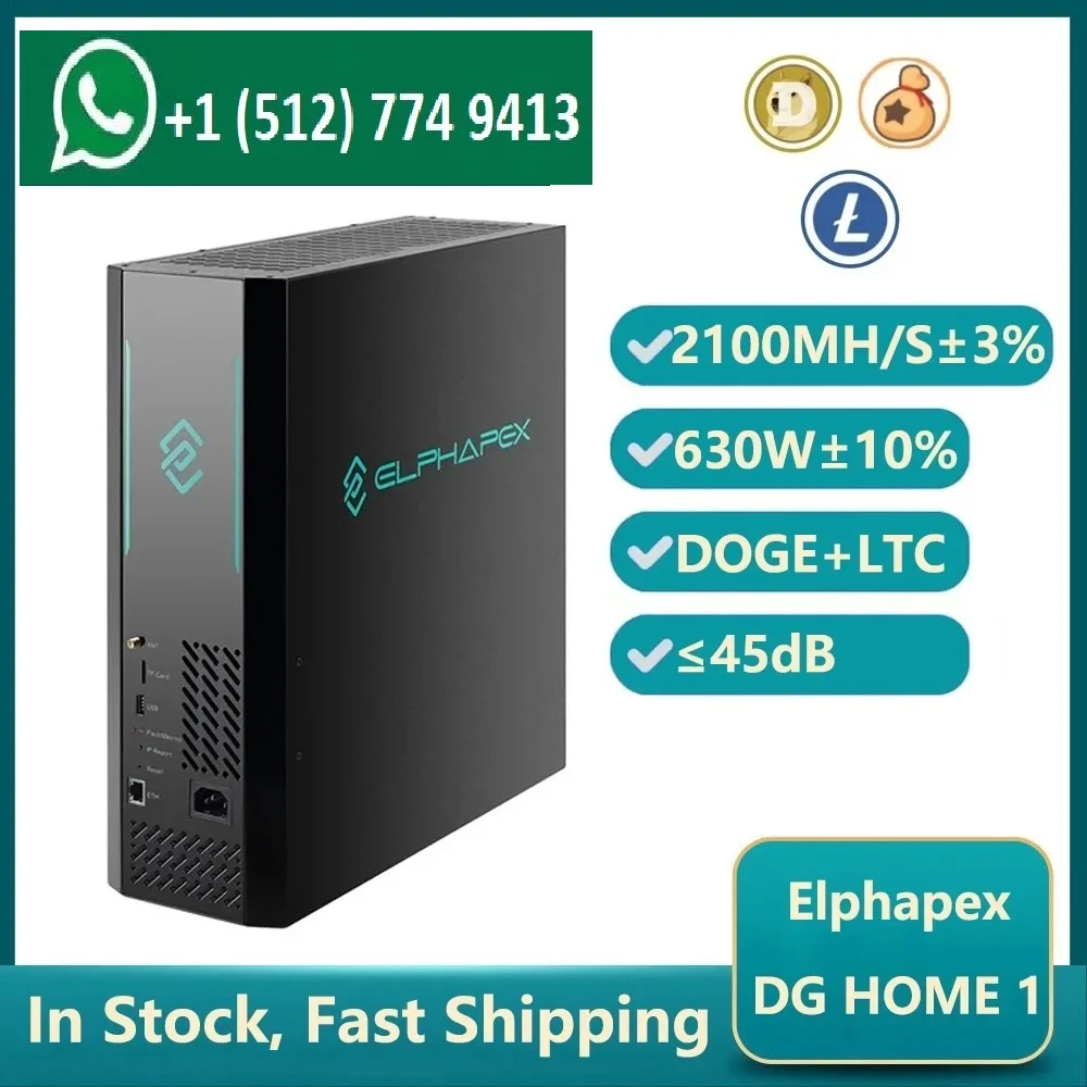 Store Promo Buy 2 Get 1 Free New Elphapex DG Home 1 2100M 630W Litecoin Dogecoin Bells Miner