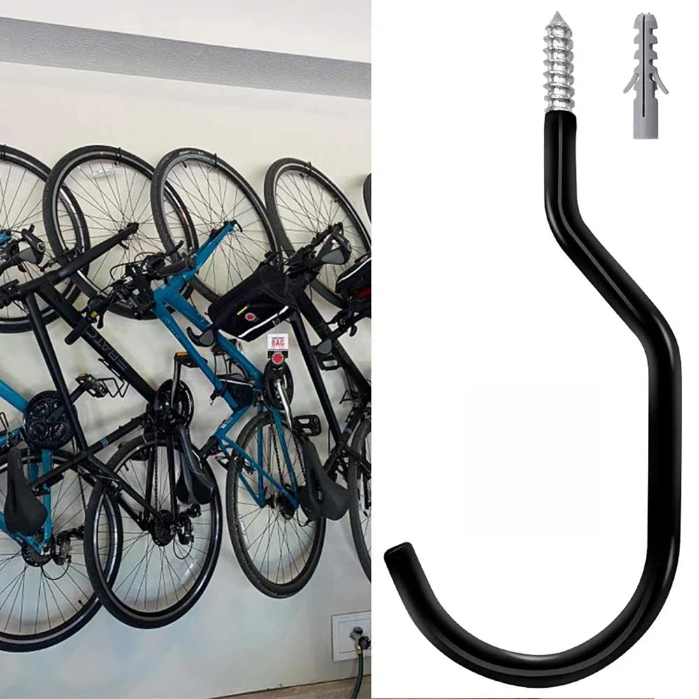 AliExpress NONE 50/2Pcs Heavy Duty Bike Storage Garage Hooks Set, Basement Tool Shop Wall and Ceiling Mount Bicycle Hang Garden Hose Cords