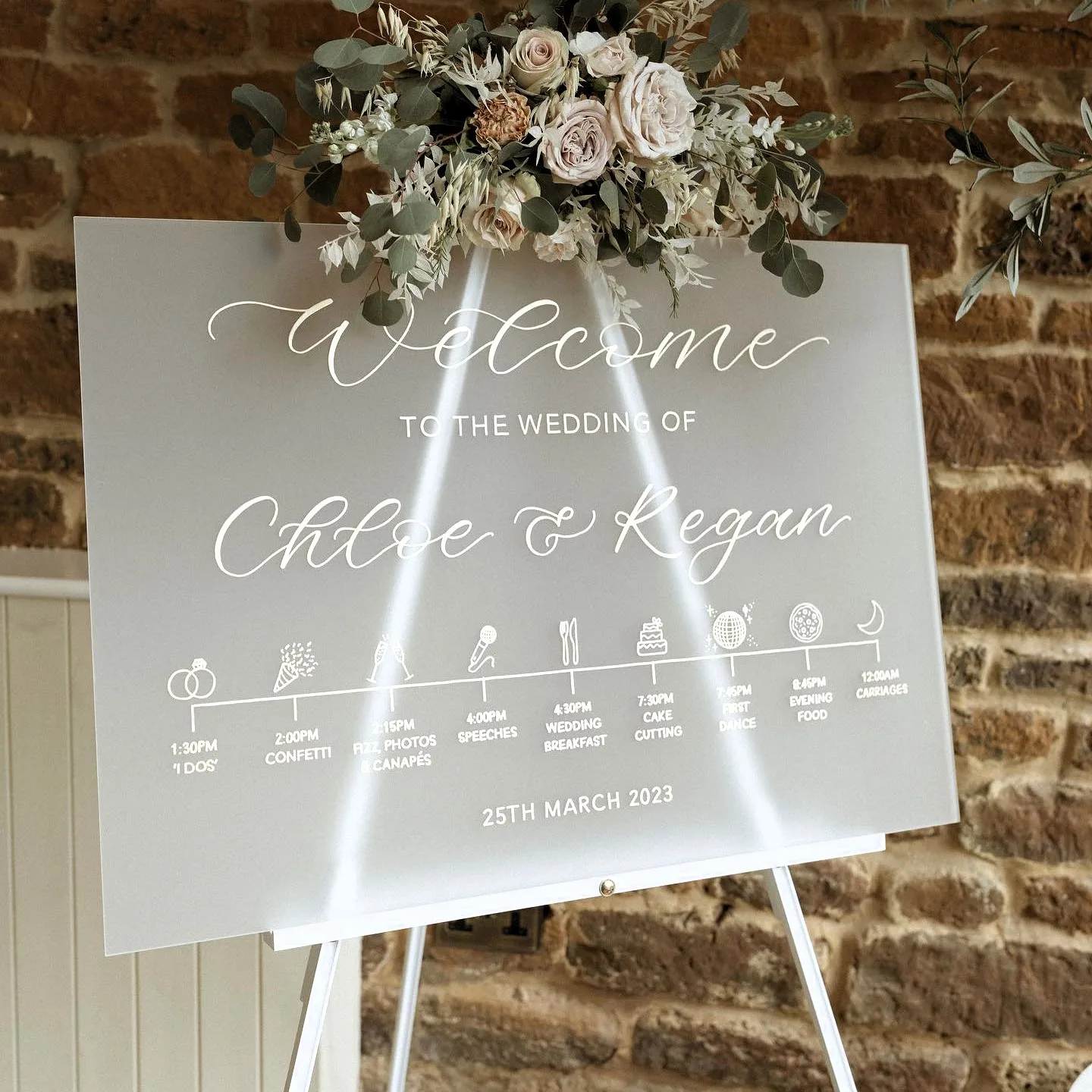 

Custom Frosted Acrylic Welcome Wedding Sign Bridal Baby Shower Sign Engagement Sign Wedding Welcome Sign Wedding Welcome Decor