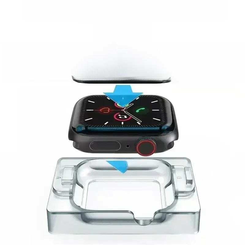 Película cerâmica para apple watch ultra 9 8 7 49mm 45mm 41mm, protetor de tela para apple watch 6 5