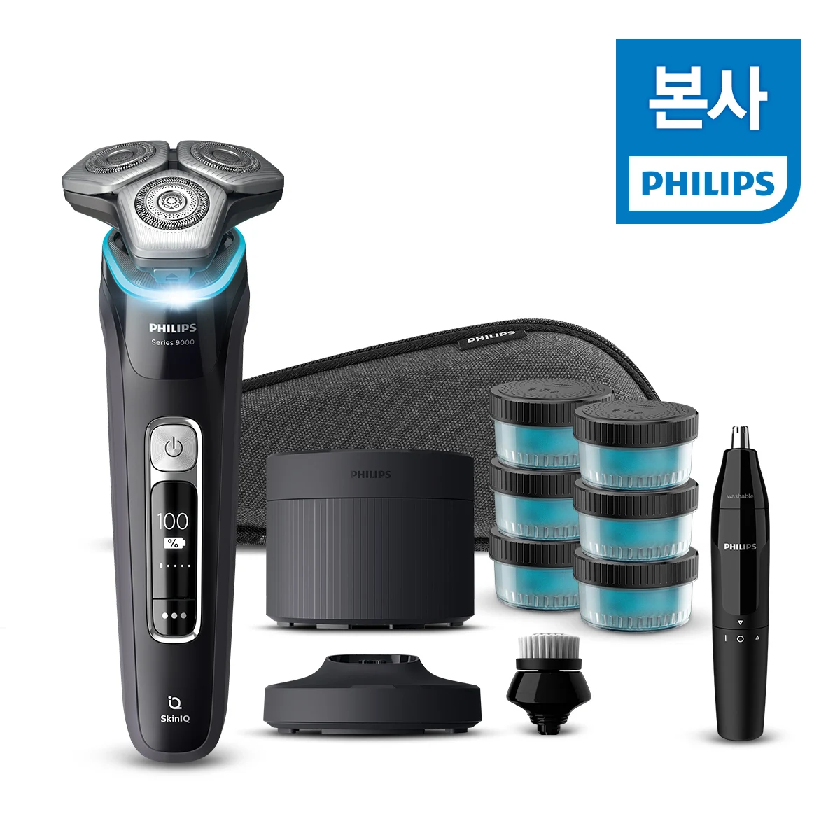 Philips Electric Shaver SkinIQ Series 9000 S9977/73, Chrome Silver