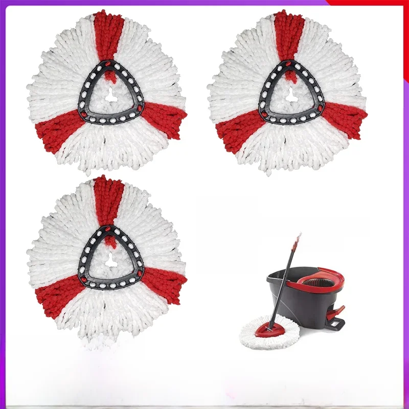 Cabeça de substituição do esfregão de microfibra, Triângulo, Compatível, Vileda, O-Cedro, Recargas,