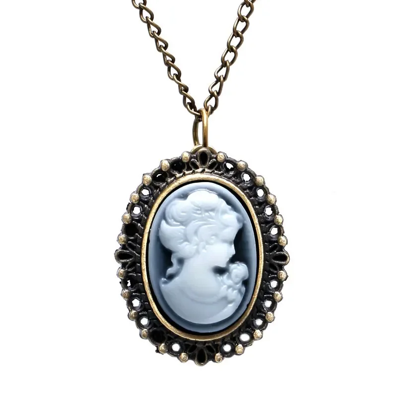 Moda Vintage Lady Gentlewoman Shape Design Mały kwarcowy wisiorek Fob Zegarek kieszonkowy ze swetrem Naszyjnik Łańcuch Prezent dla kobiet — zdjęcie 2