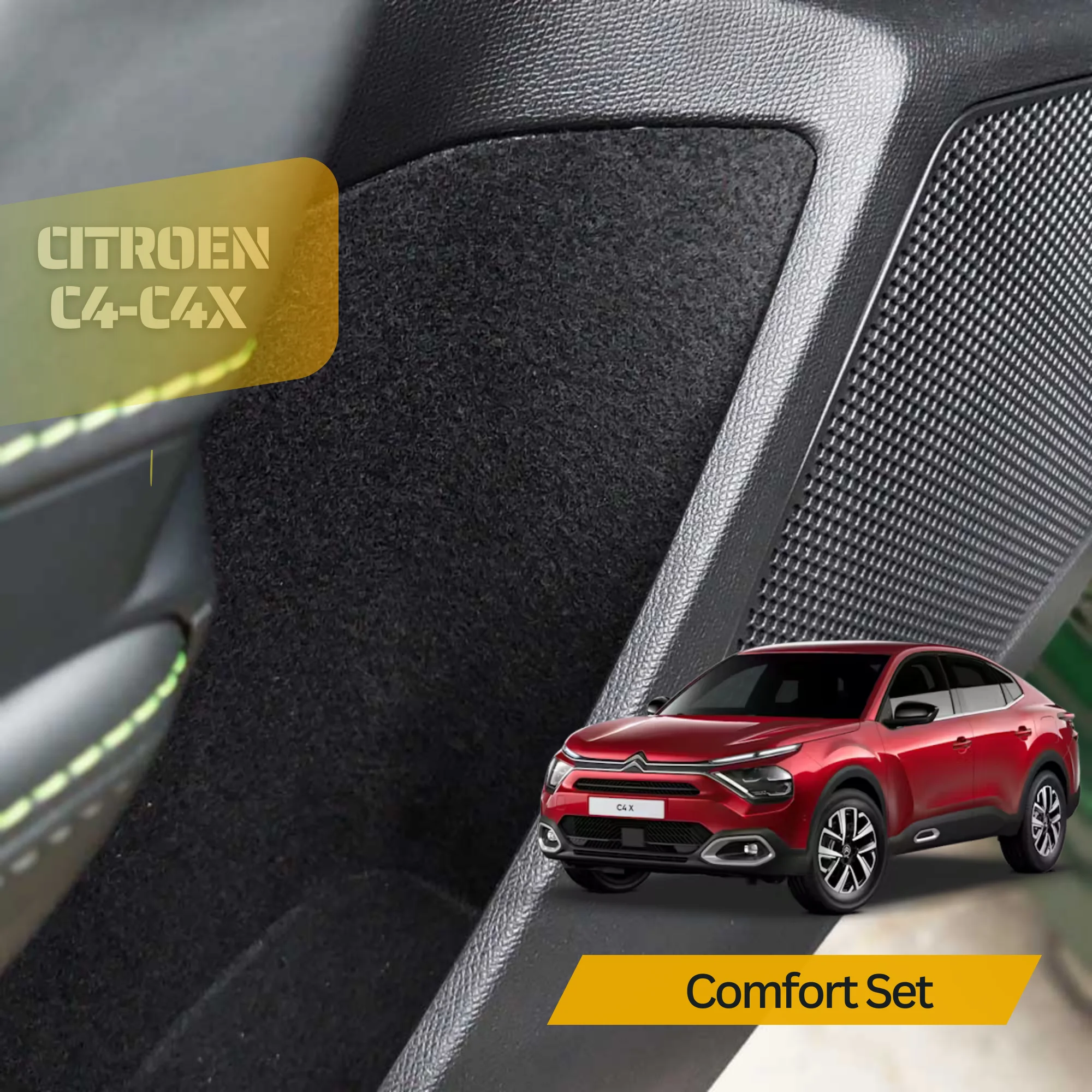 TRIM COATING COMFORT FOR CITROEN C4-C4X-ISOLATION AND FABRIC SELF-LASER CUTTING