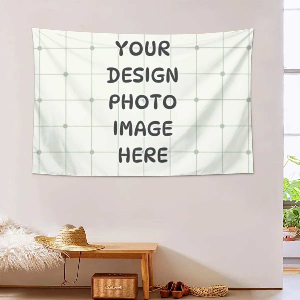 1 Custom Tapestry | Beautiful Craftsmanship, Elegant Look, Unique Decoration, Can DIY Your Favorite Text