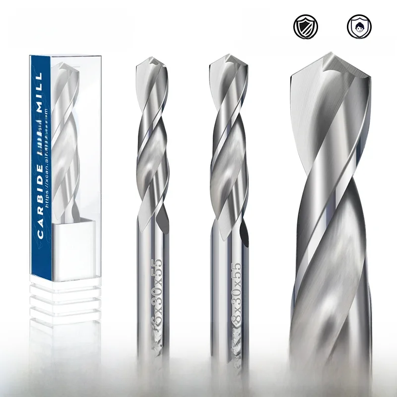 XCAN wiertło z węglika wolframu 1-12mm do tokarki CNC pistolet wiertło metalowe narzędzia do wiercenia otworów wiertło Twsit — zdjęcie 2