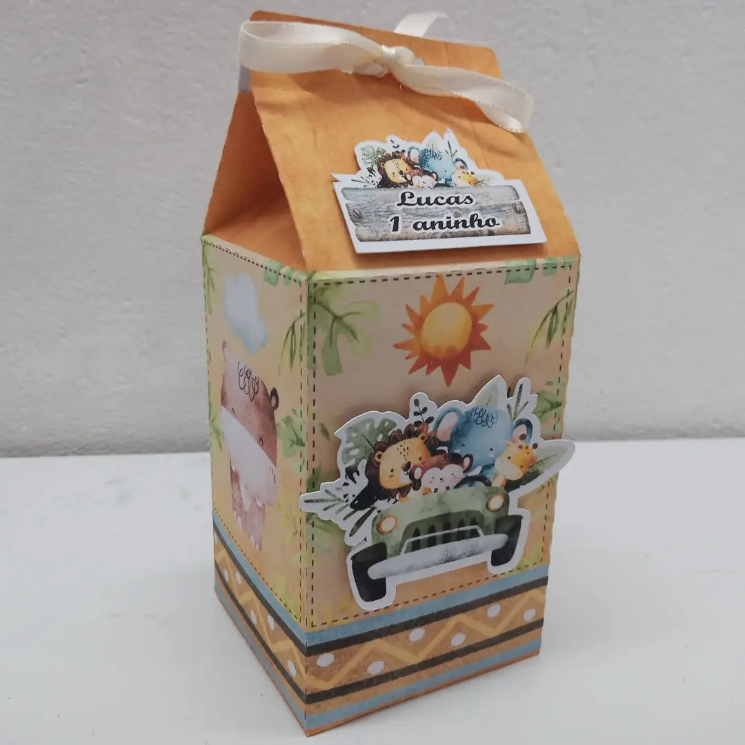 20 PCs Safari Milk Box Birthday Souvenir