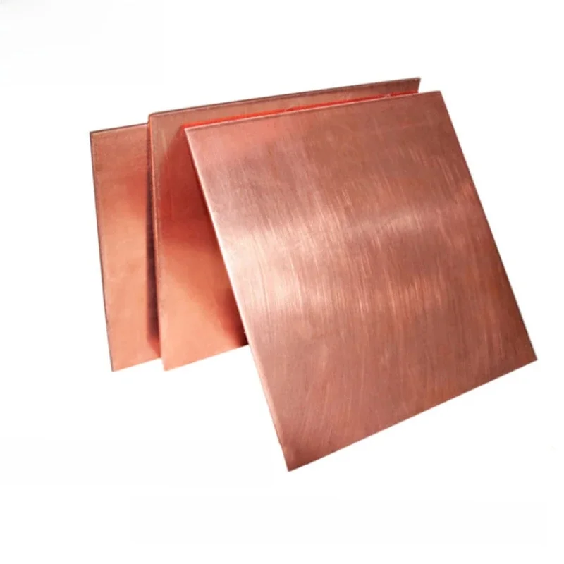 Plaque de cuivre T2, feuille de cuivre pur épaisse 0.3mm 0.5mm 0.6mm 0.8mm 1mm 1.2mm 1.5mm 2mm 2.5mm 3mm 4mm 5mm 6mm, bricolage personnalisé