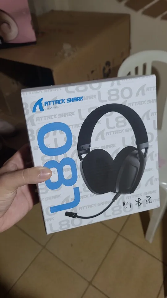 ATTACK SHARK L80 Ultra-Light Tri-Mode Gaming Headset Lightweight Wireless Gaming Headset for PC/PS4/PS5/Switch/Xbox photo review