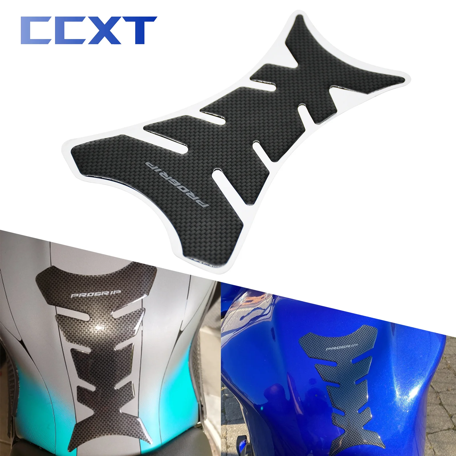 Motorcycle Carbon Fiber Tank Pad Protector For Yamaha Kawasaki Suzuki Honda Harley ATV Dirt Bike Universal Racing Sticker Parts