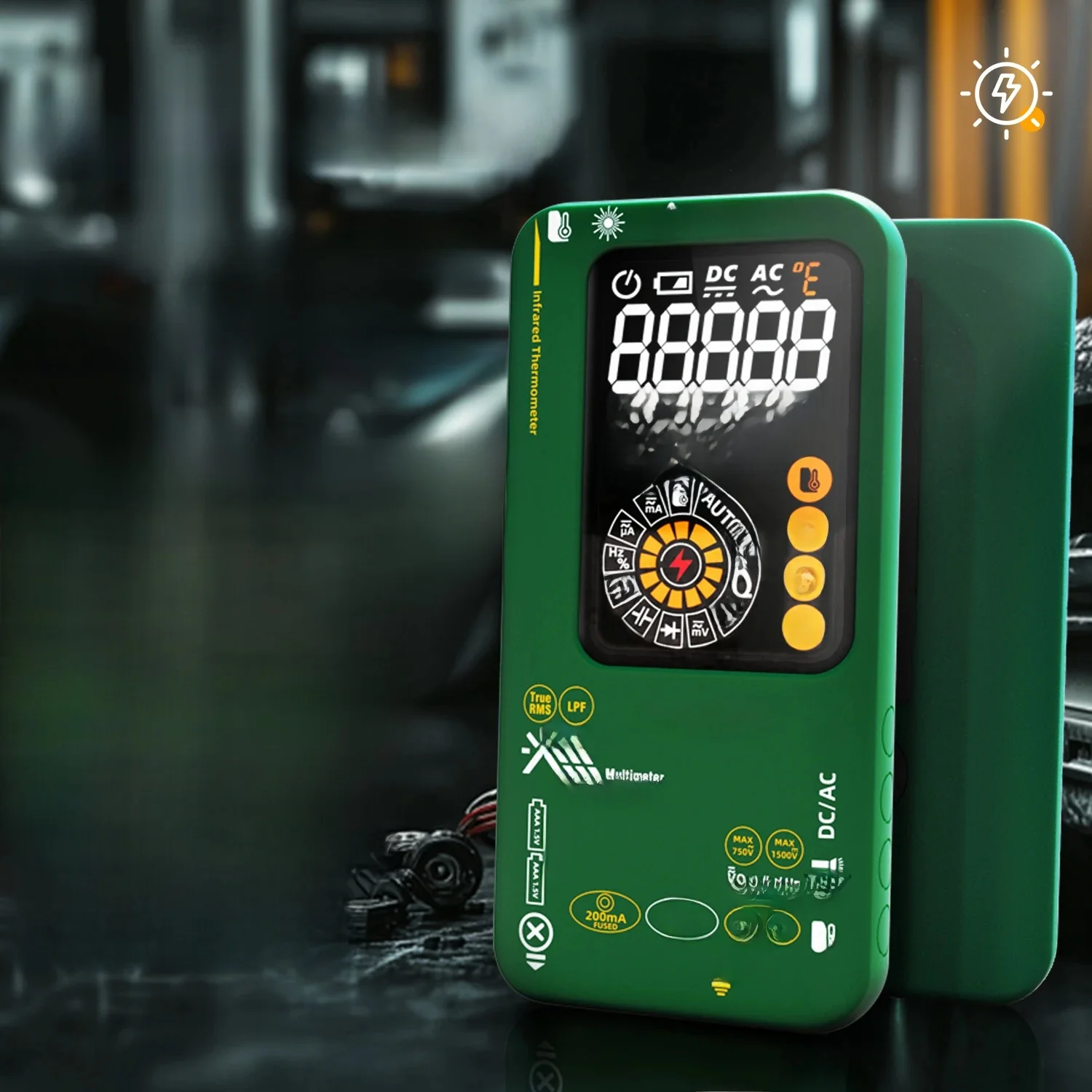 BSIDE Digital Multimeter 20000counts Smart Infrared Temperature Tester T-RMS 1500V DC AC Voltage Rechargeable Multiteter DMM