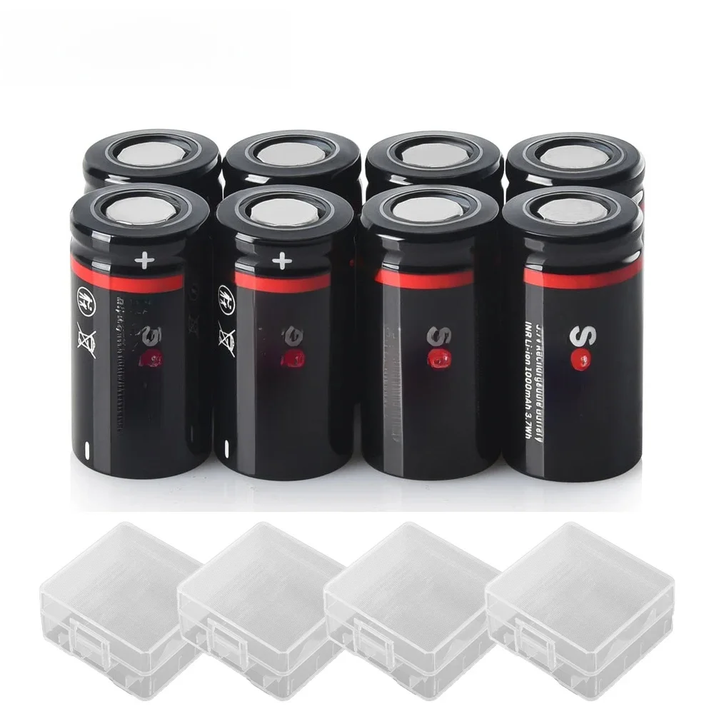 AliExpress Soshine 3.7V 18350 1000mAh Rechargeable Battery 1000mAh Lithium Batteries Li-ion Battery 1000 Times Cycle Charge Full Time 1h