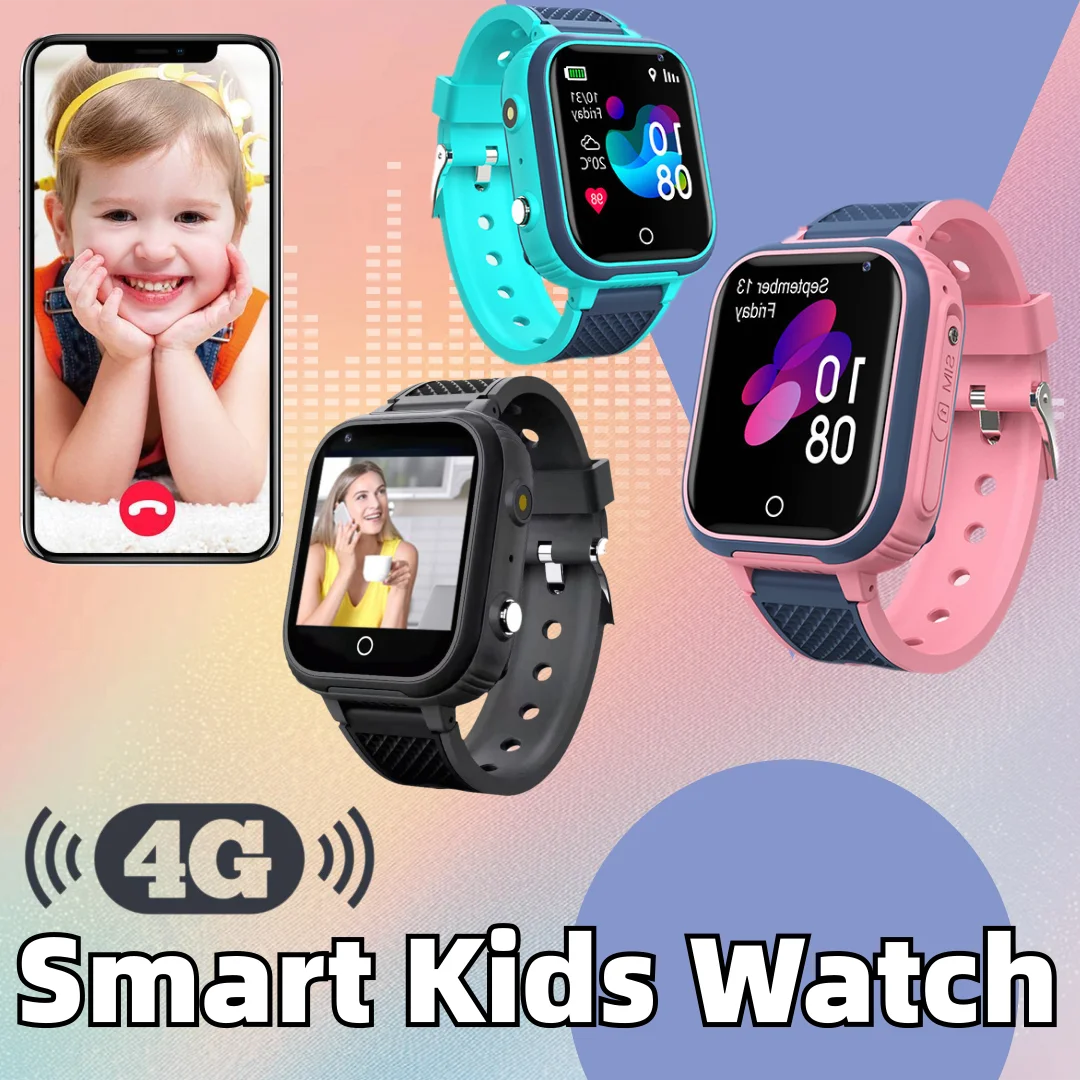 

LT21 4G Smart Watch Kids GPS WIFI Video Call SOS IP67 Waterproof Child Smartwatch Camera Monitor Tracker Location Phone Watch