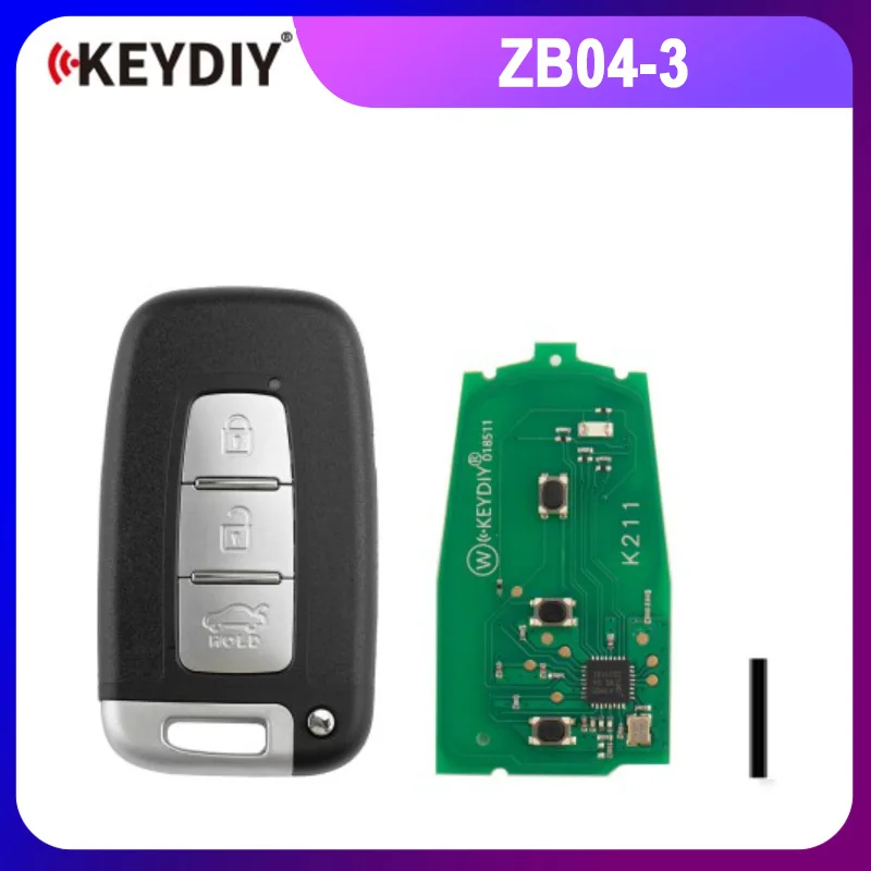 KEYDIY KD ZB04-3 Universal Smart Remote Key (Middle Slot) 3 Buttons for Hyundai Type