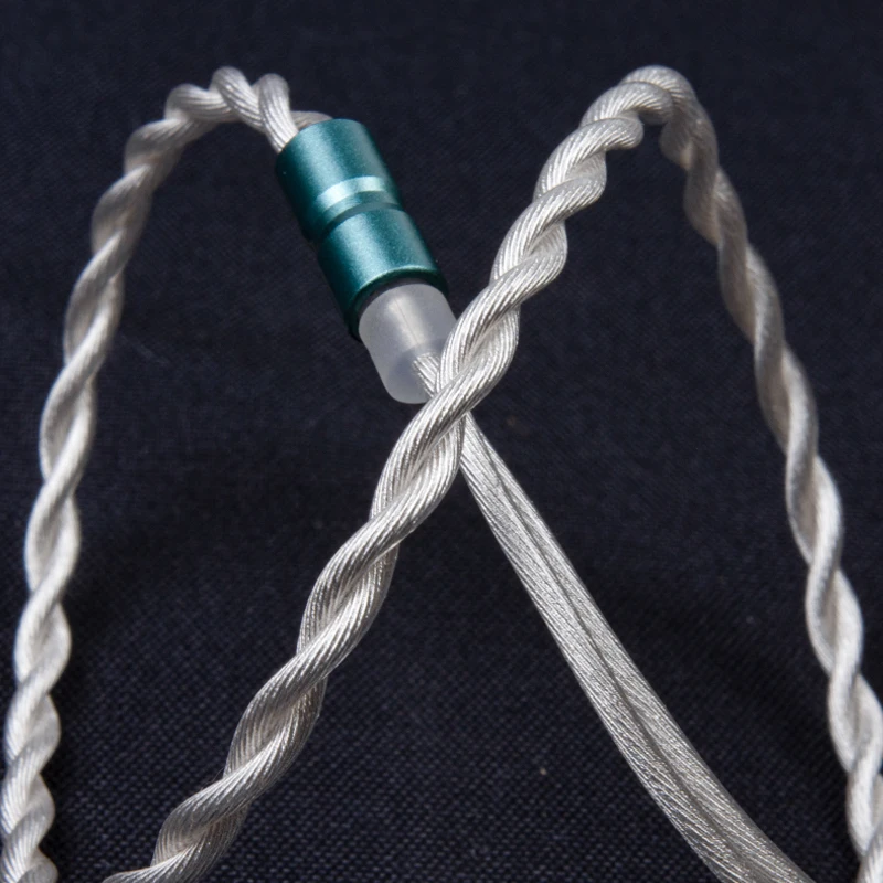 BGVP F3 fone de ouvido atualização cabo único cristal cobre prata-chapeado 3 em 1 plugue substituível mmcx 2.5/3.5/4.4mm cabo de fone de ouvido