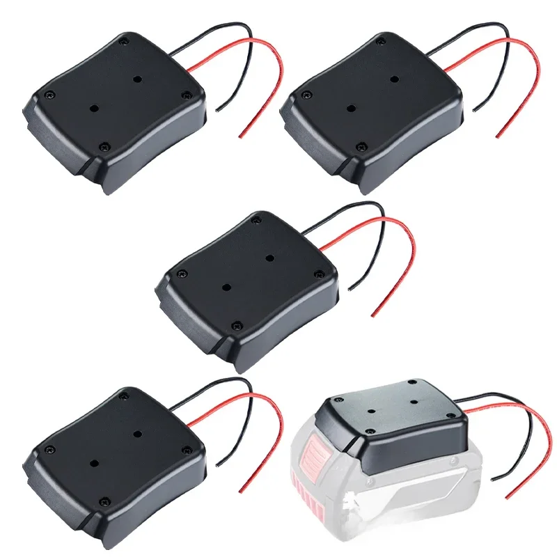 1/2/5 pièces adaptateur de batterie pour batterie Li-ion Bosch 18V, adaptateur de roues motrices connecteur Dock 14 AWG fils pour Bosch BAT609 BAT618G