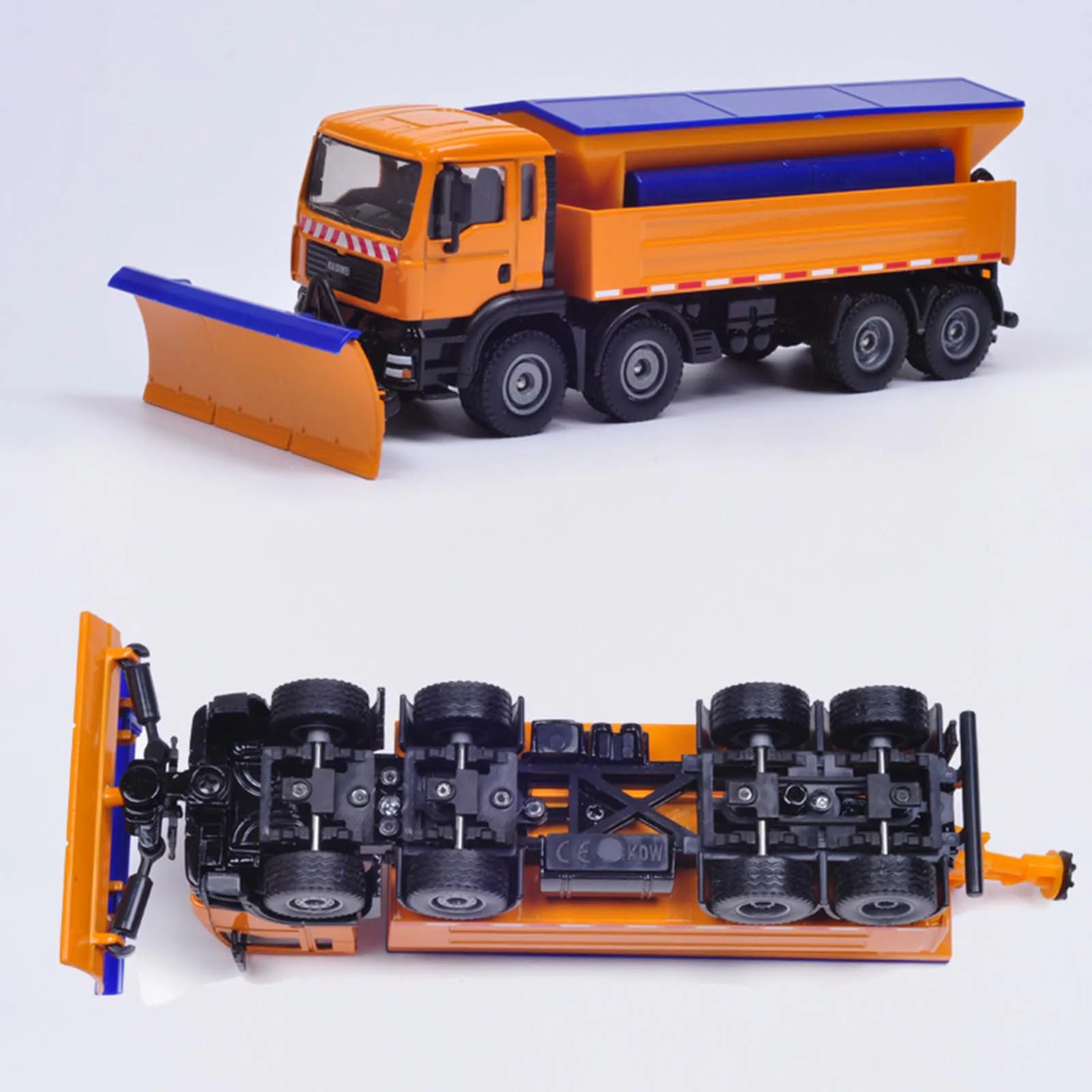 Diecast Snow Plow Toy Model Realistic 625029 Sweep Snow Vehicle Engineering Car Diecast Toy for Kids Boys and Girls Children