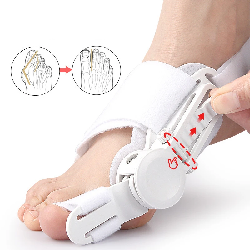 Adjustable Bunion Corrector Helps Align and Straighten Crooked Toes Bunion Splint Big Toe Straightener Suitable for Day & Night