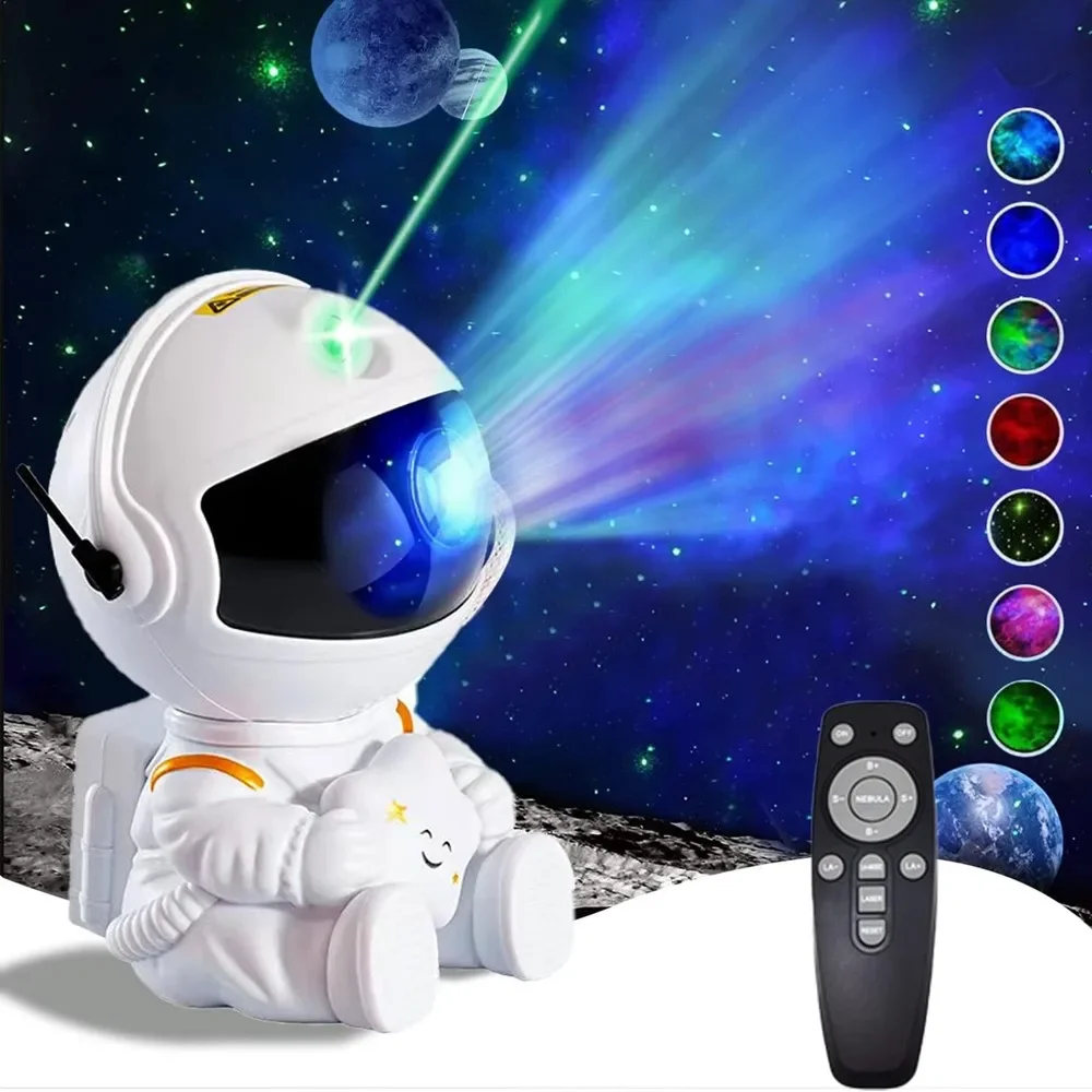 Estrela projetor galáxia luz da noite astronauta espaço projetor estrelado nebulosa teto lâmpada led