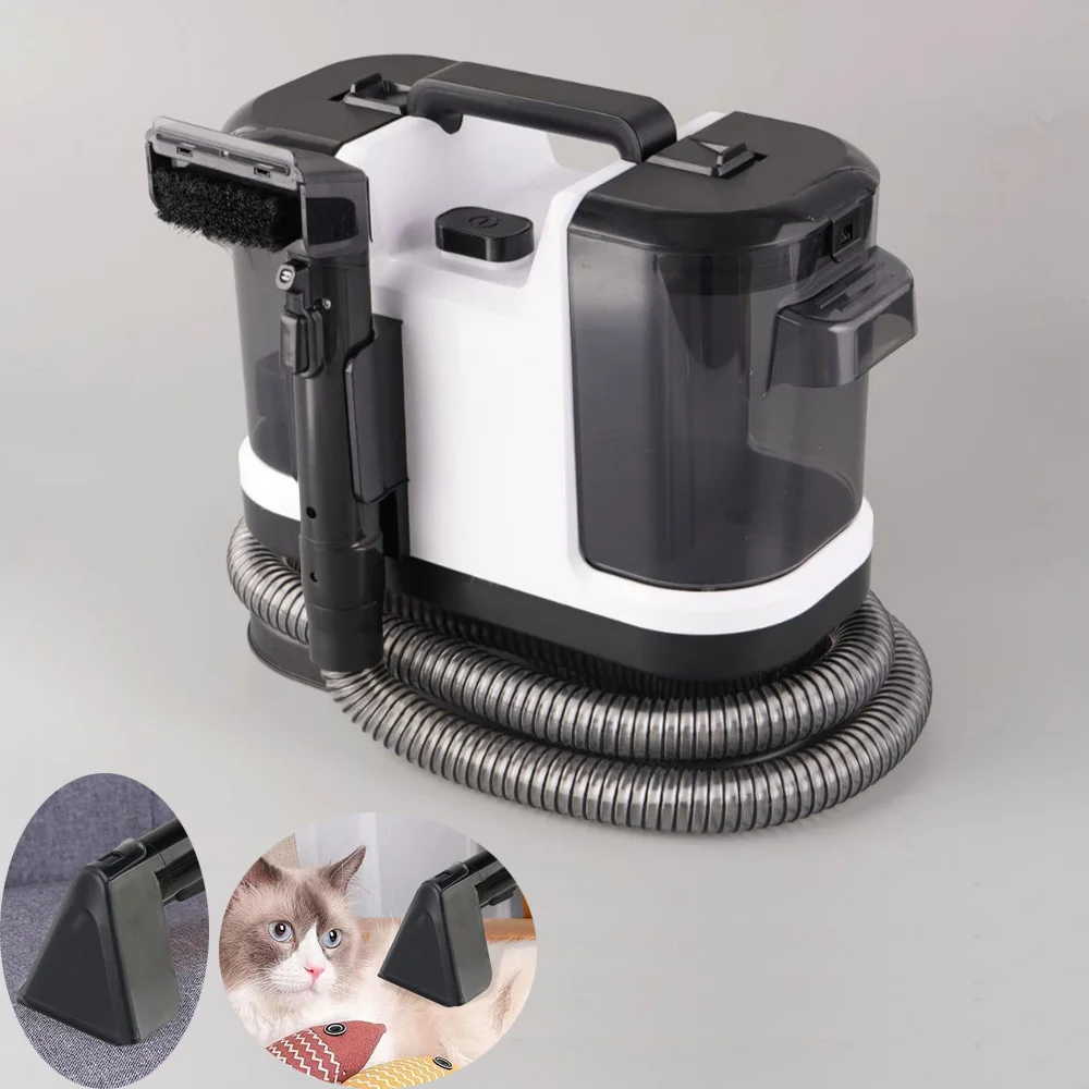 500W High Power Spot Cleaner 12KPa Handheld Carpet Cleaner for Sofa Curtain Spray Suction Integrated Machine Clean Machine