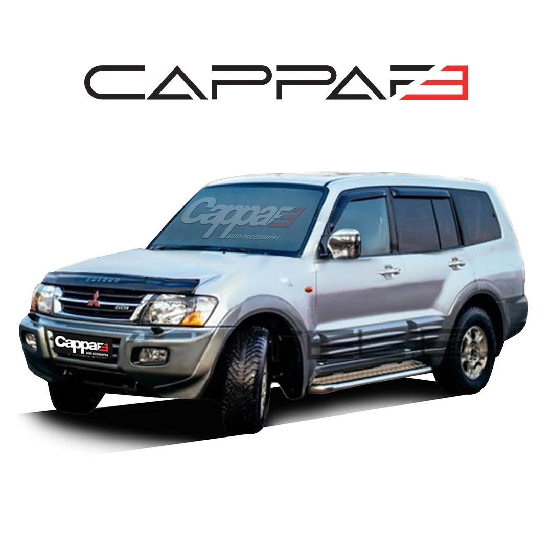 

FOR Mitsubishi Pajero 1998 TO 2006 Front Hood Protection Spoiler Front Bug Shield Deflector Guard - DIFFUSER BUMPER AUTO STYLING