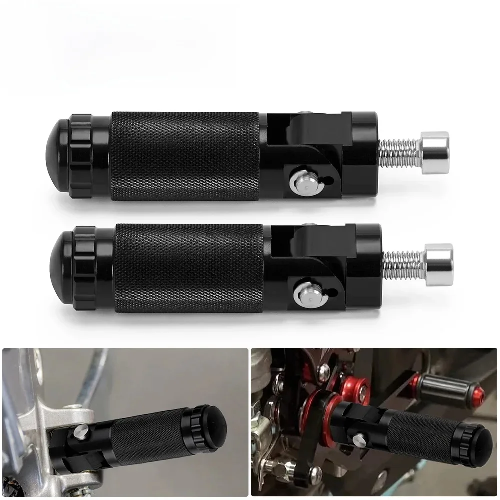 AliExpress PQY Motorcycle Footpegs CNC Aluminum Motor Bike Universal Folding Footrests Foot Pegs Premium Rear Foot Pedals Frepose Pieds Moto