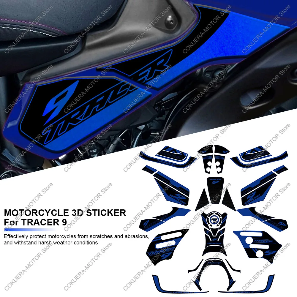 

Scratch Resistant Motorcycle Heel Pad Tank Pad 3D Gel Epoxy Resin Stickers Kit For Tracer 9 Tracer 9 2021 2022 2023