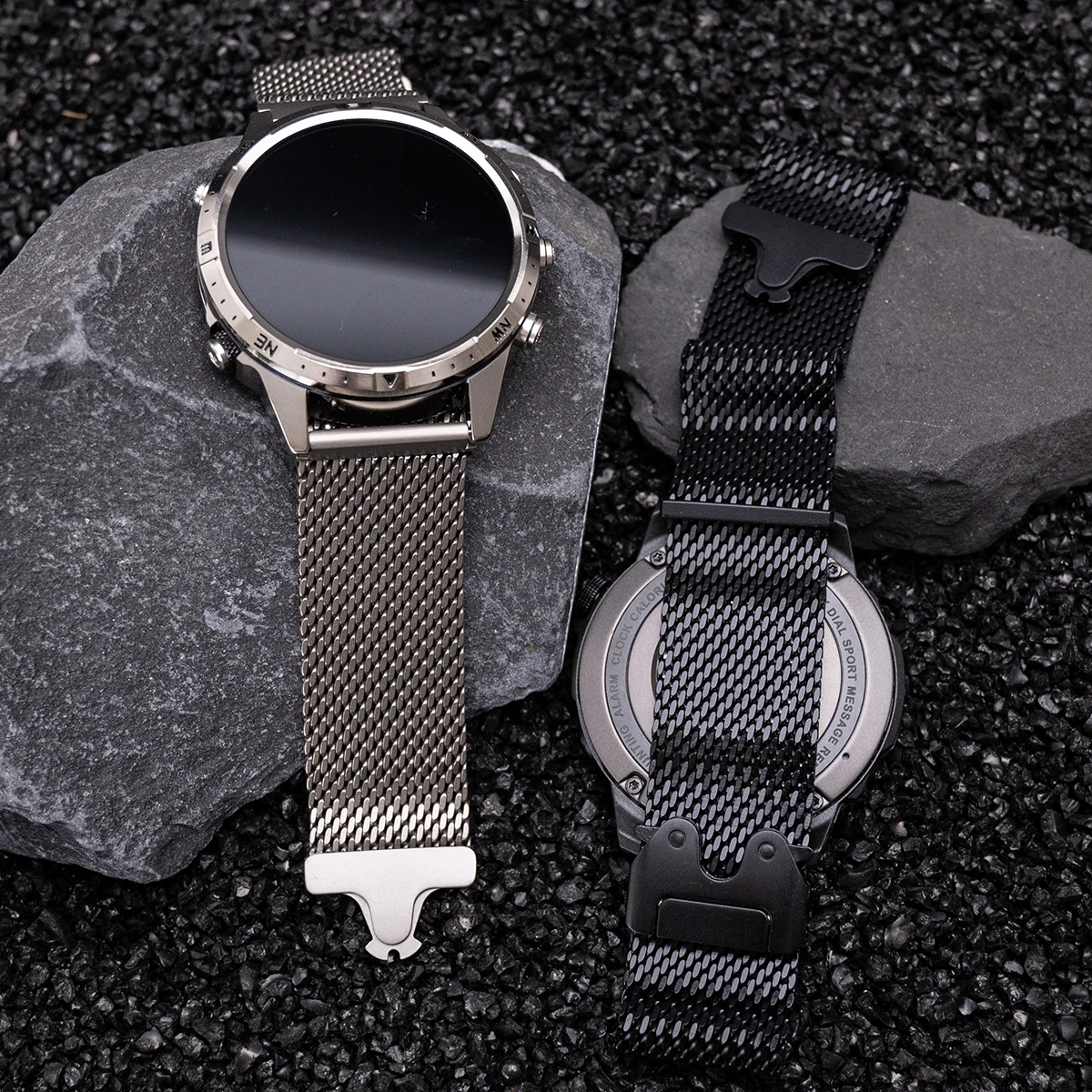 20mm 22mm Reintitan-Milanese-Armband für Samsung Galaxy Watch 7/5 4/6 Classic Huawei GT 5 6 Pro Ersatzarmband – Detail 8