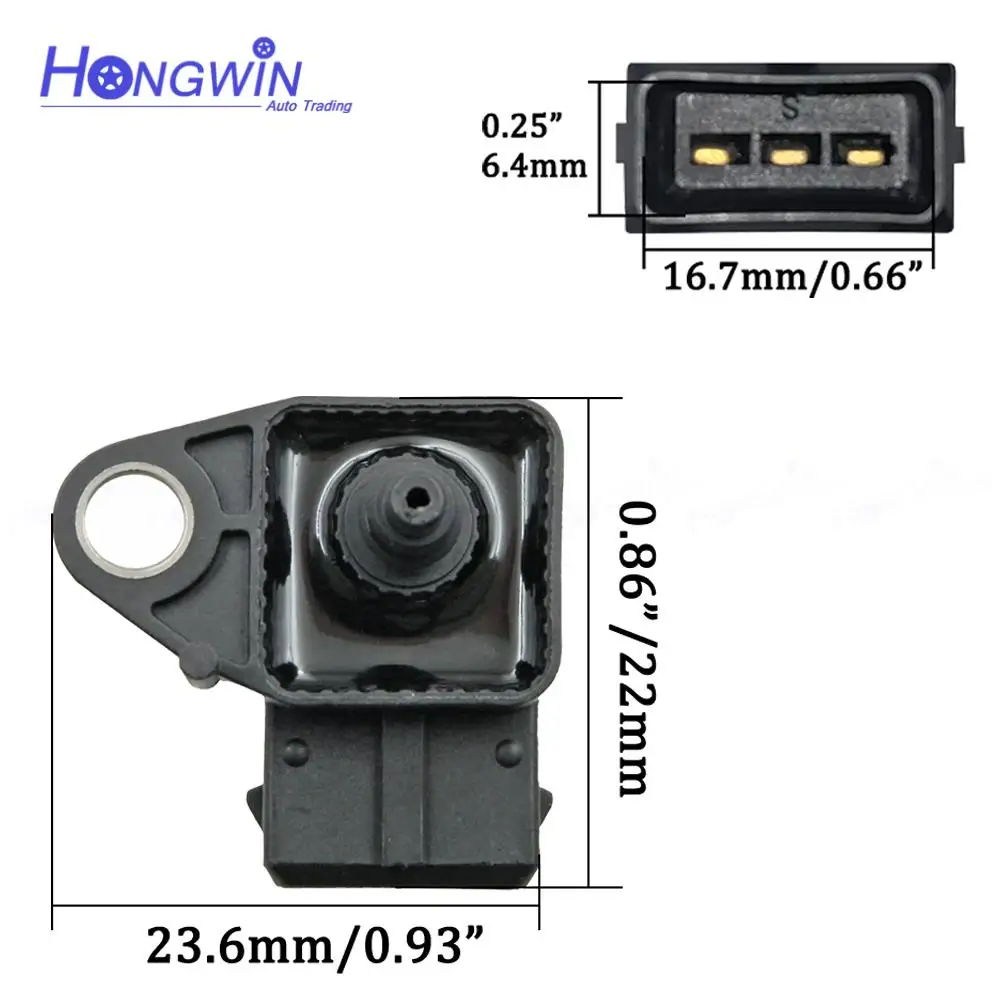 Intake Manifold Absolute Pressure Sensor MAP Fits BMW 3 5 7 X5 318D 320D 330D 330XD 520D 525D 530D 730D 740D 13622246977