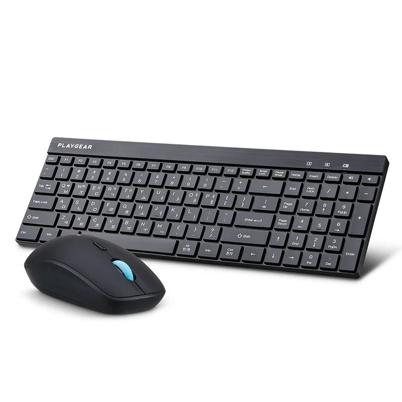 Wireless keyboard mouse set low noise membrane