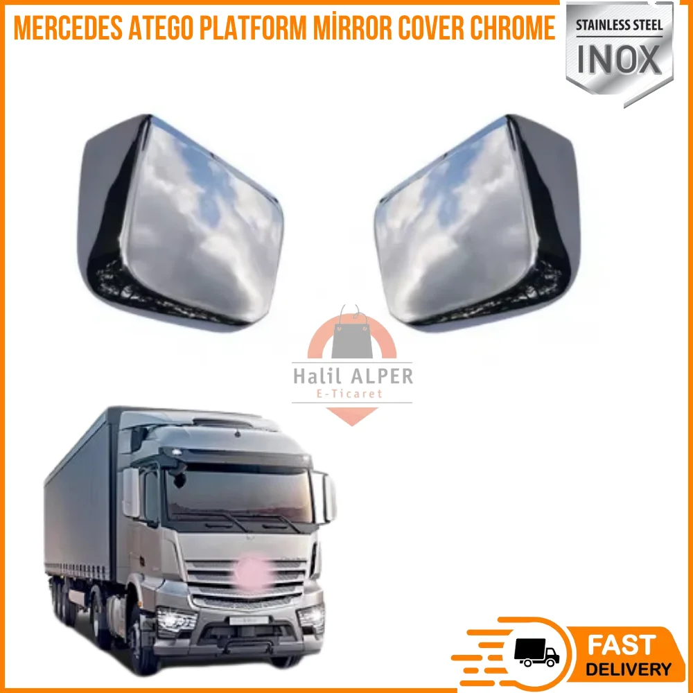 

For Mercedes Atego Platform Mirror Cover Chrome Affordable Truck Parts High Quality Fast Shipping