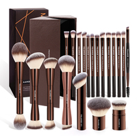 MAANGE 20PCS Premium Makeup Brush Set with High-end Case Double Head Foundation Blush Concealer Eyeshadow Makeup Brush Blending