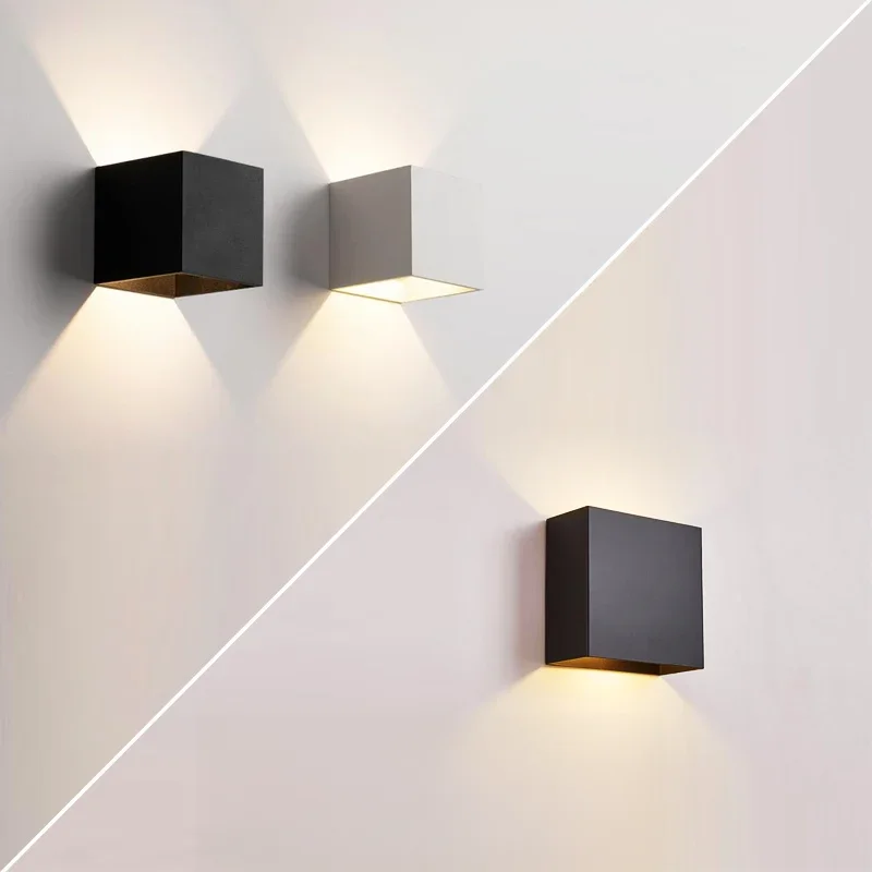 6W/10W Led Wandlamp Buiten Waterdichte IP65 Veranda Tuin Wandlamp & Indoor Slaapkamer Nachtkastje Decoratie verlichting Lamp Aluminium - afbeelding 2